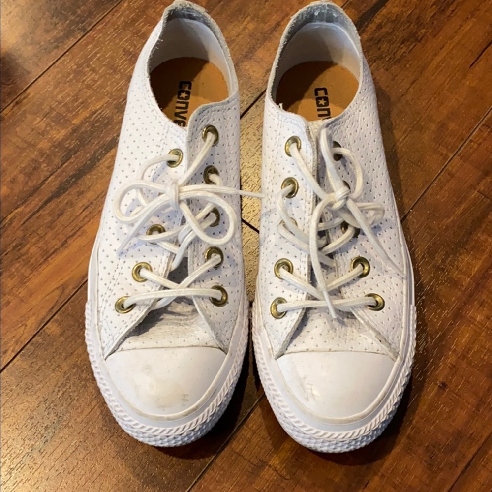 Converse Leather All Stars - white SZ 6